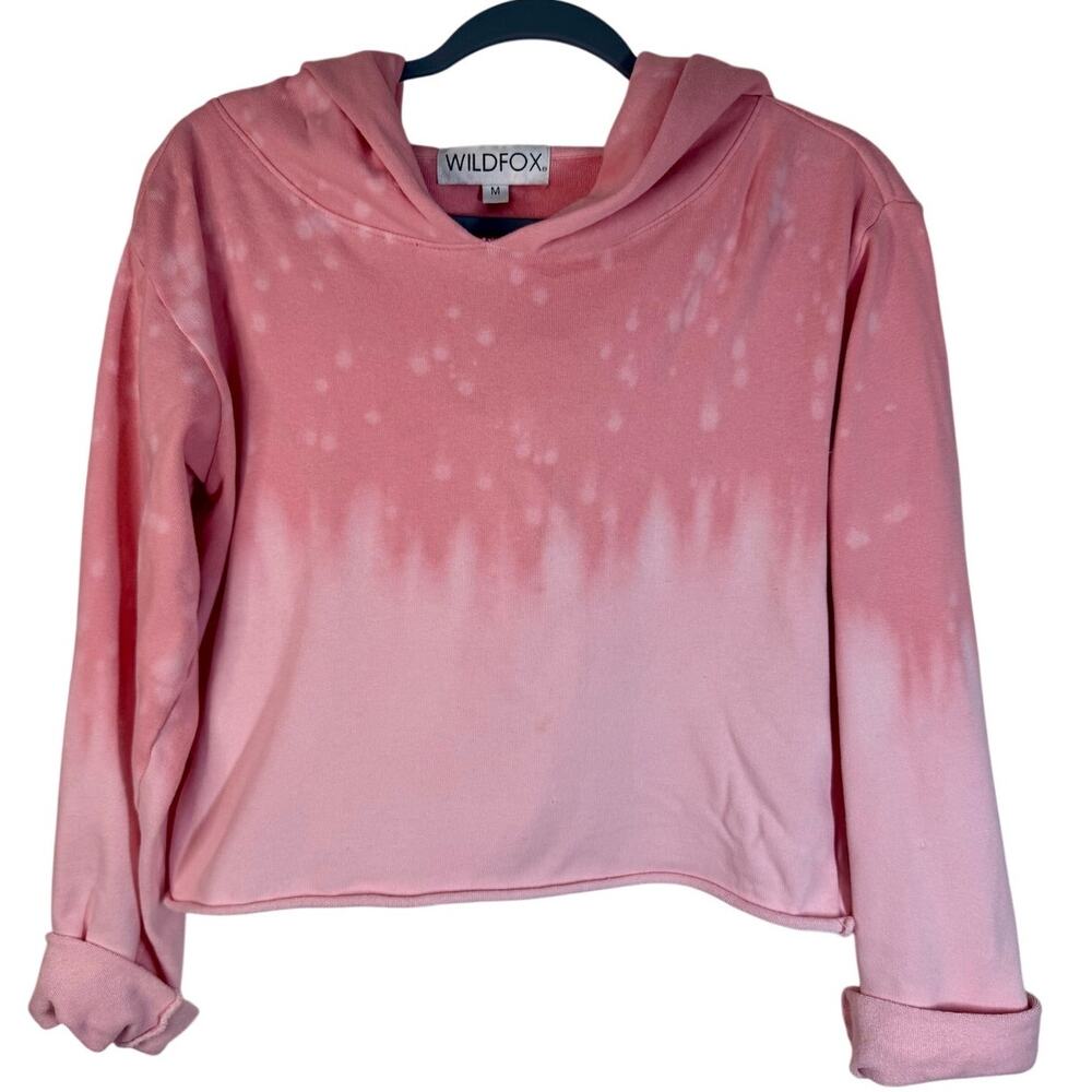 Wildfox Pink Ombre Dip Die Hoodie Size Medium